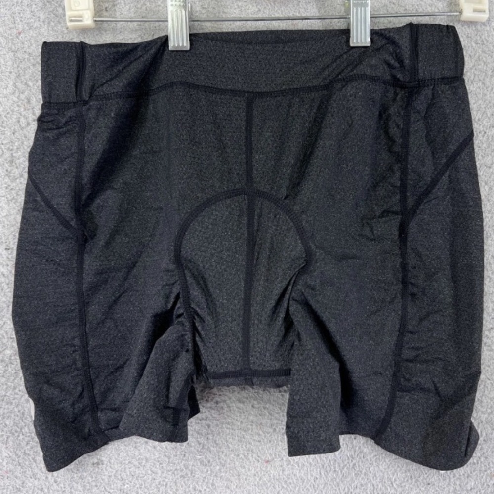 Idealyork Womens Cycling Shorts 2XL Charcoal Gray Padded 3D Gel Bike Shorts